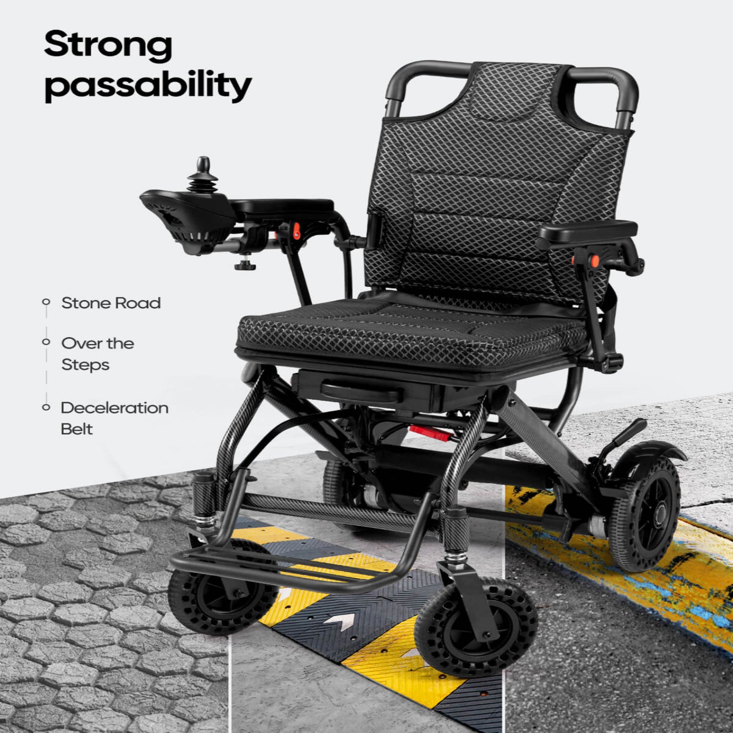 Verpal Airline Approval Lightweight Electric Wheelchair A03D