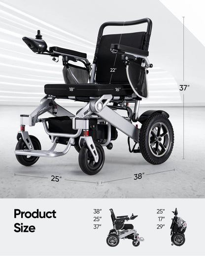 Verpal Lightweight Intelligent Folding Power Wheelchair YL9000