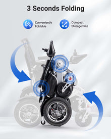 Verpal Lightweight Intelligent Folding Power Wheelchair YL9000
