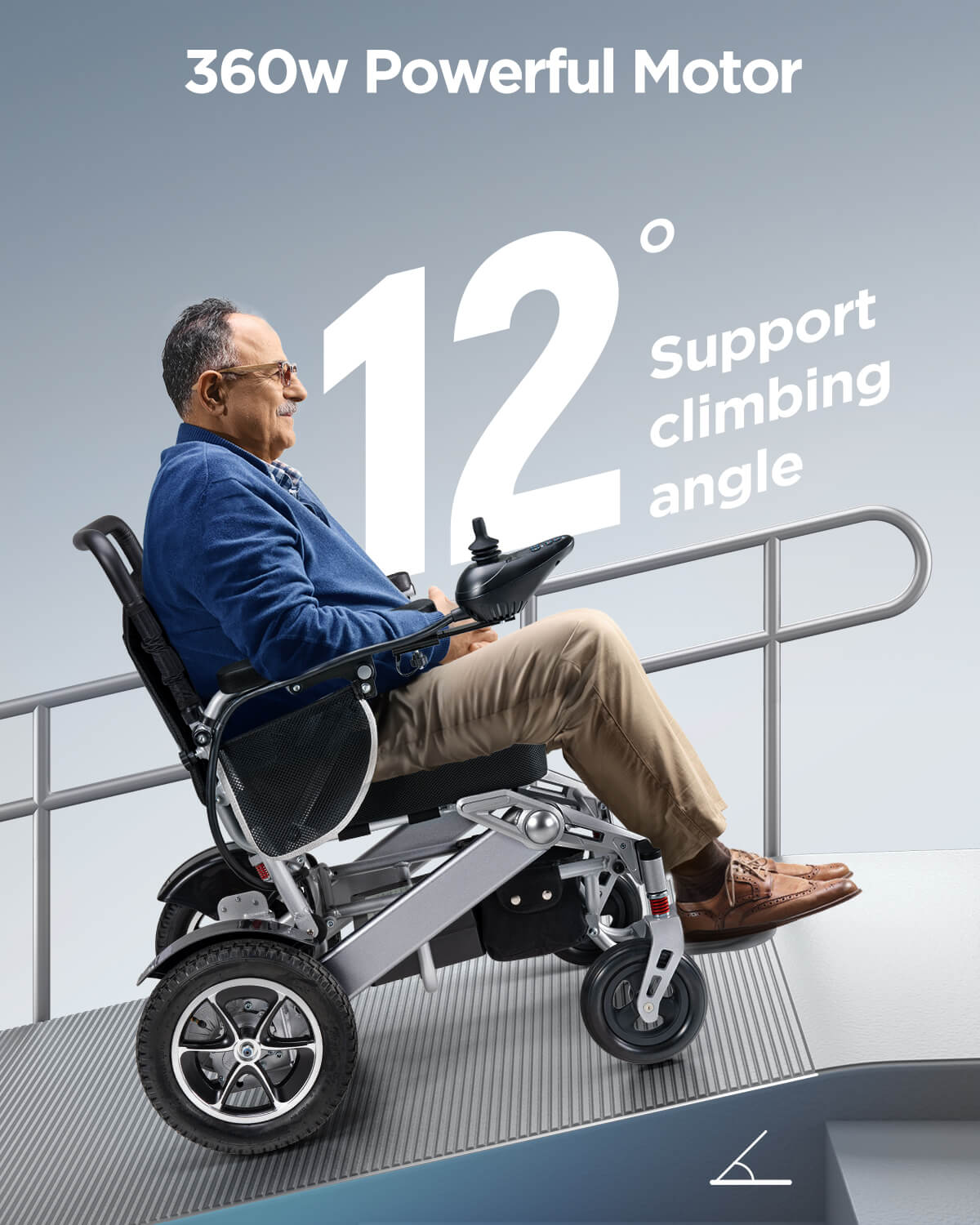 Verpal Lightweight Intelligent Folding Power Wheelchair YL9000