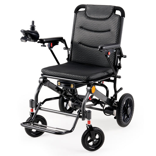 Verpal Long-Range Lightweight Electric Wheelchair with Powerful Motor E100Y