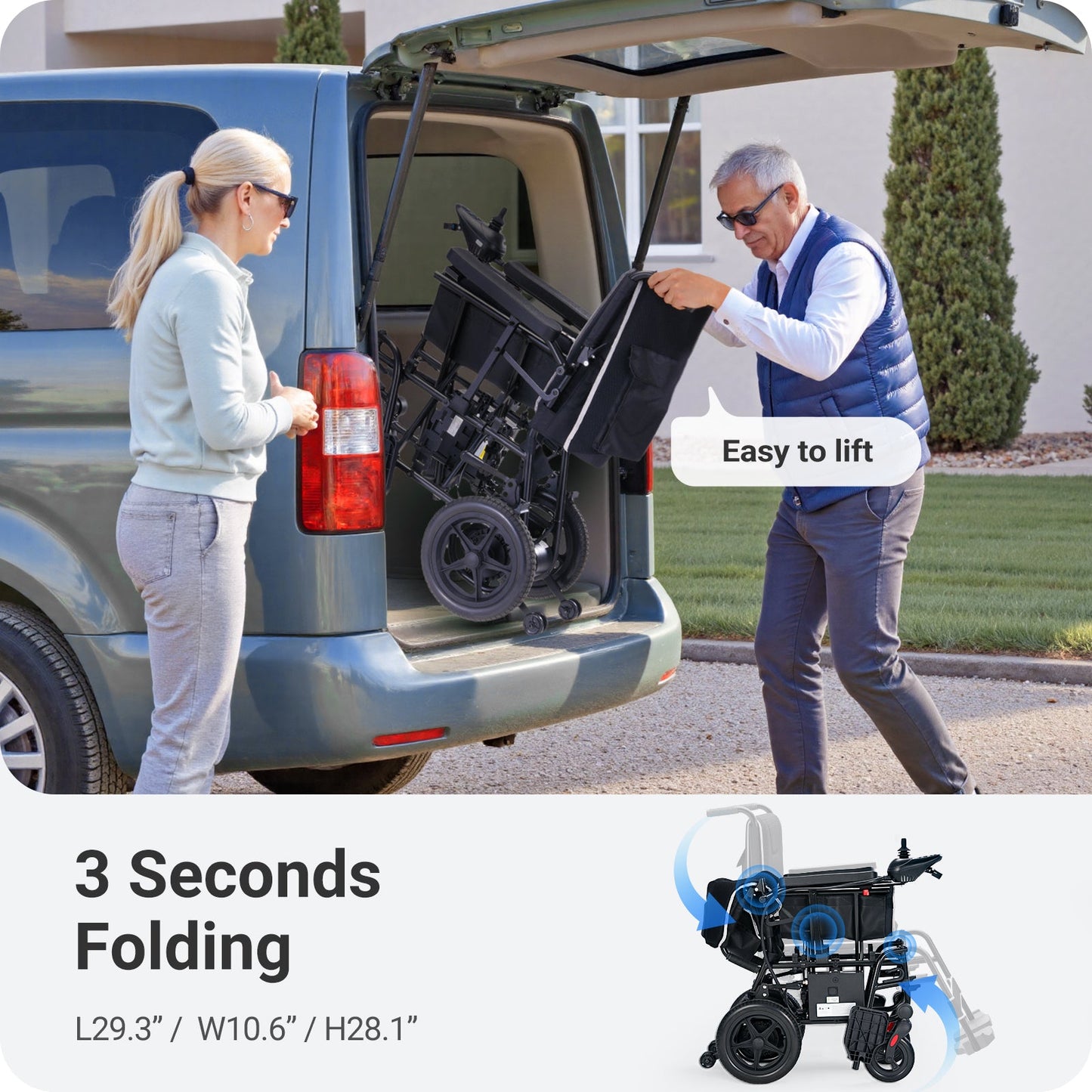 Verpal Lightweight Cushion Upgrade Power Wheelchair KR8810